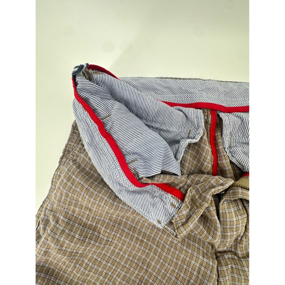 Cremieux Nantucket Mens 34 Plaid 100% Linen Shorts Flat Front Casual Preppy‎ - Picture 10 of 15